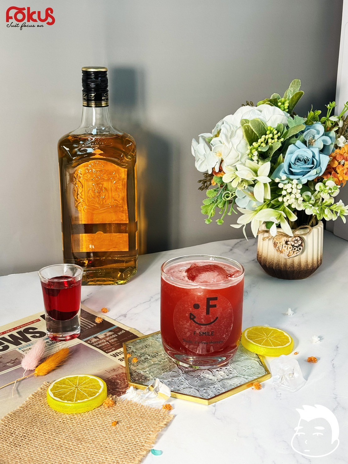 Pomgranate Whiskey Coffee